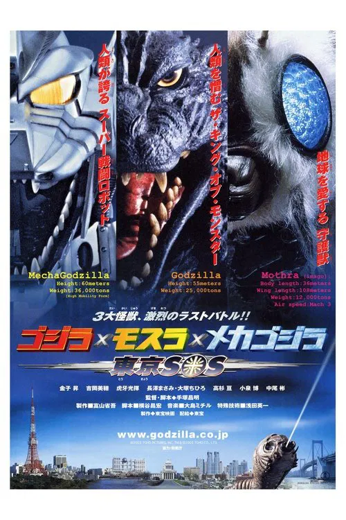 哥斯拉X摩斯拉X机械哥斯拉:东京(2003)海报