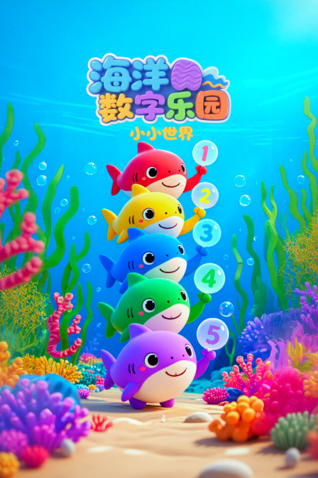 小小世界:海洋数字乐园(2025)海报