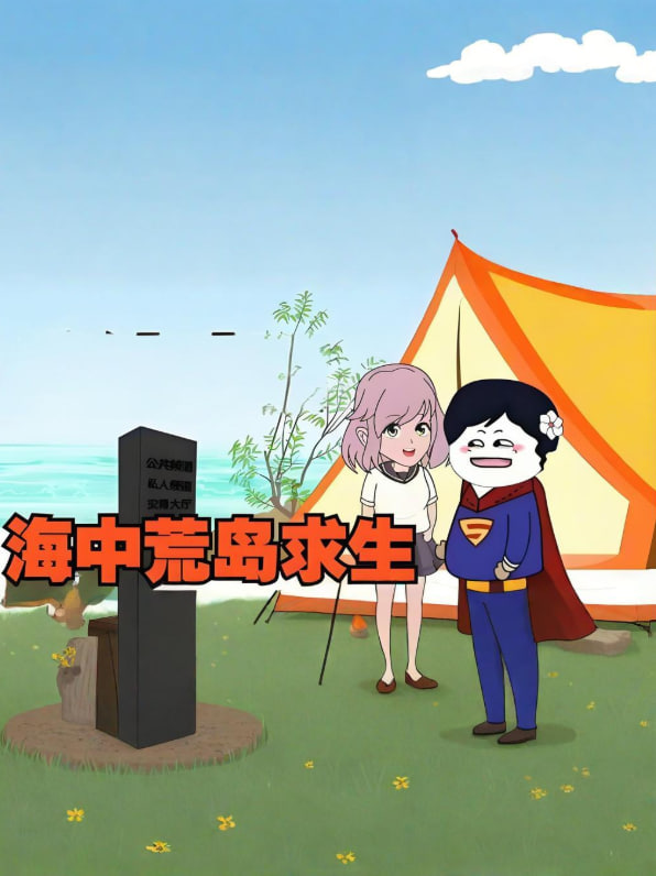 海中荒岛求生,开局一棵树一张渔网(2025)海报
