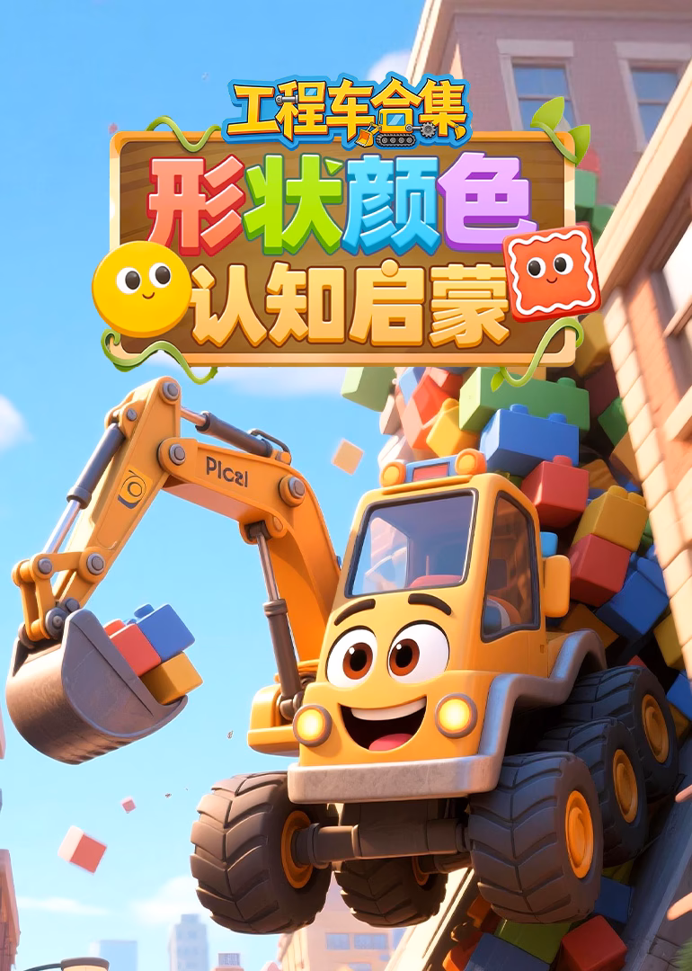 工程车合集:形状颜色认知启蒙(2022)海报